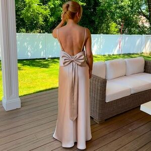 Revelry Steph Satin Dress